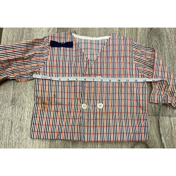 70’s Little Boy Dress Jacket Red and Blue Stripes 4T Old Vintage Costume - Picture 4 of 7
